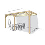 Pergola 'Wall 2' 2,9 x 5 meter